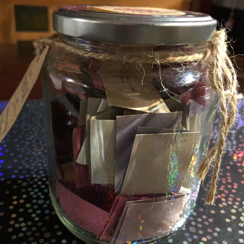 NEW Happiness Jar of 100 Days of AFFIRMATIONS in original jar with Tags